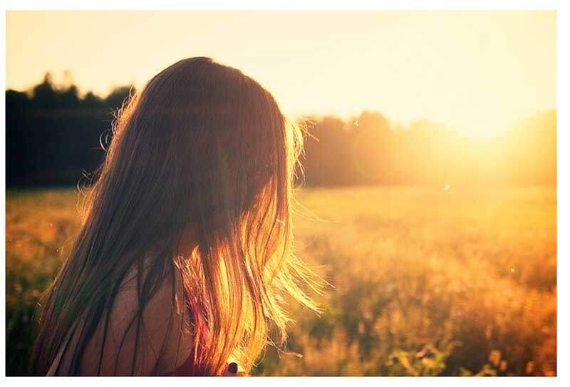 Intuition Girl in a Sunlit Field
