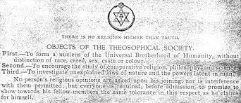 objects of the theosophy society